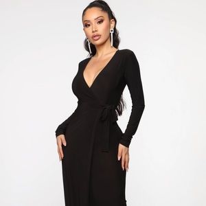 Fashion Nova Vivi maxi wrap dress